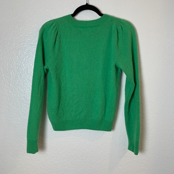 Part Two Cashmere Sweater Kelly Green XS Preppy Holiday Old Money Sustainable - Picture 7 of 12